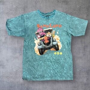 Sand Land Shirt Mens XL Blue T-Shirt Tie Dye Japanese‎ Manga Video Game Anime